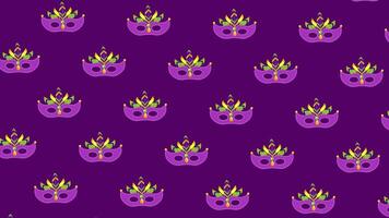 Mardi Gras Animated Loop Background with Mask video