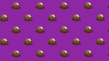 Animated Loop Background with Chocolate Candies video