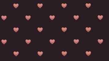 Valentines Day Animated Loop Background with Hearts video