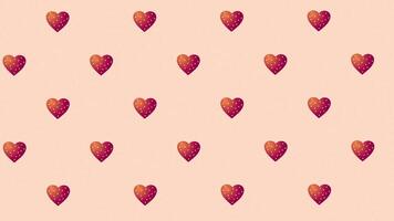 Valentines Day Animated Loop Background with Hearts video