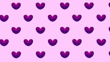 Valentines Day Animated Loop Background with Hearts video