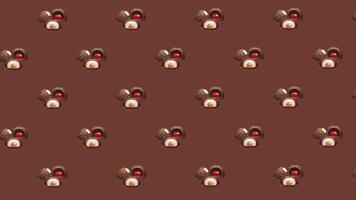 Animated Loop Background with Chocolate Candies video