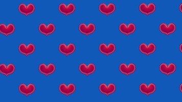 Valentines Day Animated Loop Background with Hearts video