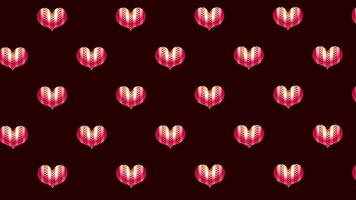 Valentines Day Animated Loop Background with Hearts video