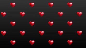 Valentines Day Animated Loop Background with Hearts video