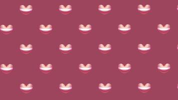 Valentines Day Animated Loop Background with Hearts video