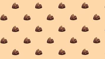 Animated Loop Background with Chocolate Candies video