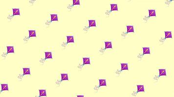 Loop Animated Pattern with Kites video