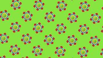 Green Loop Animated Background with Kites video