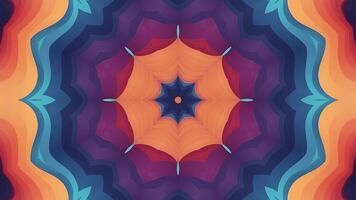 A colorful abstract pattern with a star in the center video