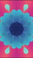 A colorful abstract design with a blue and pink background video