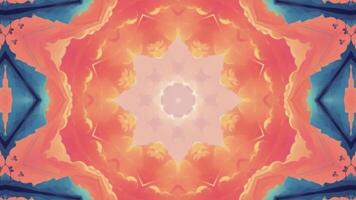 A colorful abstract pattern with a star in the center video