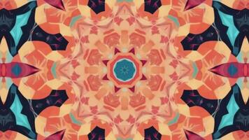 un' colorato astratto modello con un' circolare design video