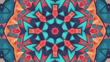 Colorful abstract pattern with a circular design video