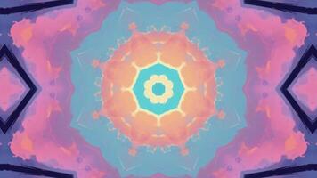 A colorful abstract pattern with a blue, pink and orange background video