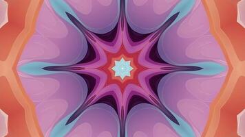 A colorful abstract design with a star in the center video