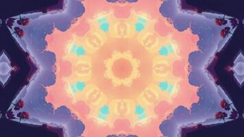 A colorful abstract image of a flower video