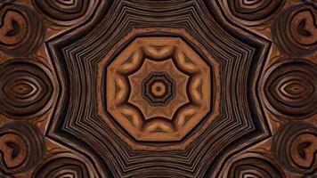 Abstract brown wood pattern with a circular design video