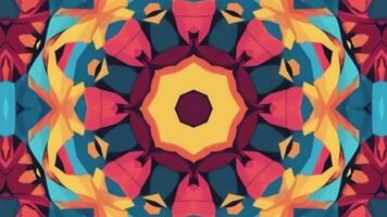 Colorful abstract pattern with a circular design video