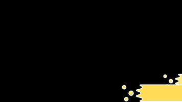Yellow star transition motion graphic with alpha channel. Colorful horizontal lines transition animated on transparent background. Shooting star, meteor, wave, stripe video