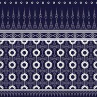 Design Vecttor geometric with flower shapes seamless vector