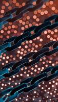 Futuristic Blockchain Concept with Glowing Blue Bokeh and Chain Links video
