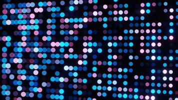 Abstract 3D Structure with Pink and Purple Mesh and Neon Bokeh Background video
