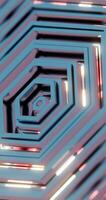 Abstract Concentric Circular Pattern with Reflective Metallic Surface video