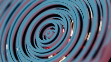 Abstract Concentric Circular Pattern with Reflective Metallic Surface video