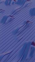 Abstract Wavy Pattern with Smooth Blue Strips on Textured Surface video