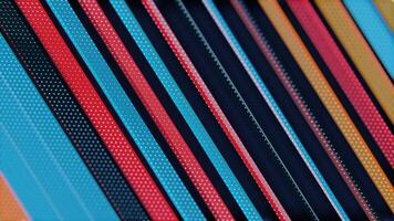 Abstract Pattern with Multicolored Diagonal Stripes and Hexagonal Dots video