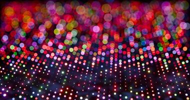 Vibrant Multicolored Bokeh Lights with Abstract Pattern on Dark Background video