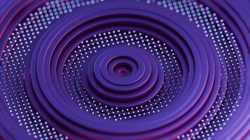 Abstract Concentric Circular Pattern with Reflective Metallic Surface video