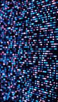 Abstract 3D Structure with Pink and Purple Mesh and Neon Bokeh Background video