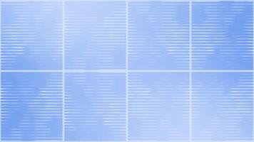 Royal blue color square box repeating multiple parallel lines moving opposite directions abstract design geometrical loop able background video