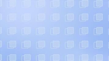 Royal blue color simple and clean square shapes with moving parallel lines modern design geometrical background video