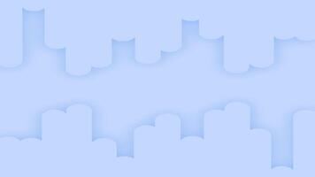royal blue color simple and clean cylindrical shapes moving in opposite direction modern design geometrical background video