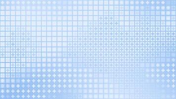 Royal blue color square shapes with plus sign modern design geometrical background video