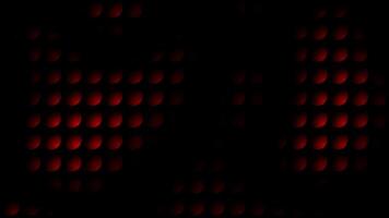 Red color 3d fading circular shapes modern design black loop able geometrical background video