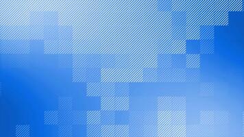 royal blue color appearing and disappearing square shapes with moving parallel lines modern design geometrical background video