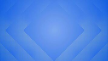 Royal blue color circular dots halftone triangle shaped modern design geometrical background video