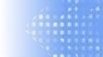 Royal blue color circular dots halftone triangular shaped modern design geometrical background video
