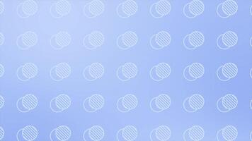Royal blue color simple and clean circular shapes with moving parallel lines modern design geometrical background video