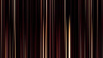Red color glowing abstract lines with golden luxury lines modern design black loop able futuristic background video
