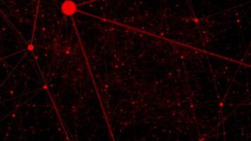red color simple web like structure mesh pattern with cyberspace plexus design loop able geometrical background for presentation video