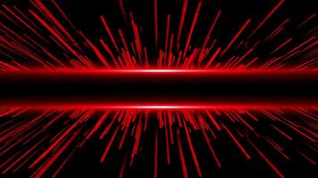 Red color 3d glowing shooting particles with 3d space and glowing optical flairs futuristic design technology background video