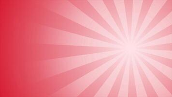 Red color randomly rotating glowing optical flair light rays modern design loop able futuristic background video