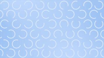 royal blue color randomly rotating c shaped futuristic geometrical background video