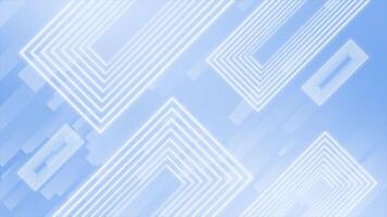 Royal blue color rectangular shapes slowly moving diagonally modern design geometrical background video