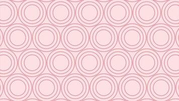 Red color rotating dotted circular shapes modern design geometrical background video